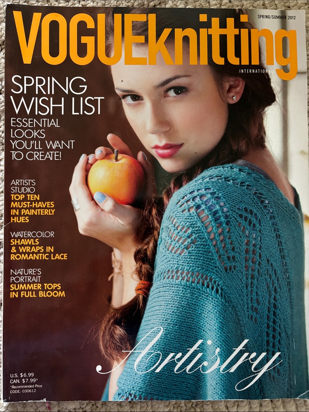Lot of 8 Assorted Vogue Knitting Magazines (2009-2015)